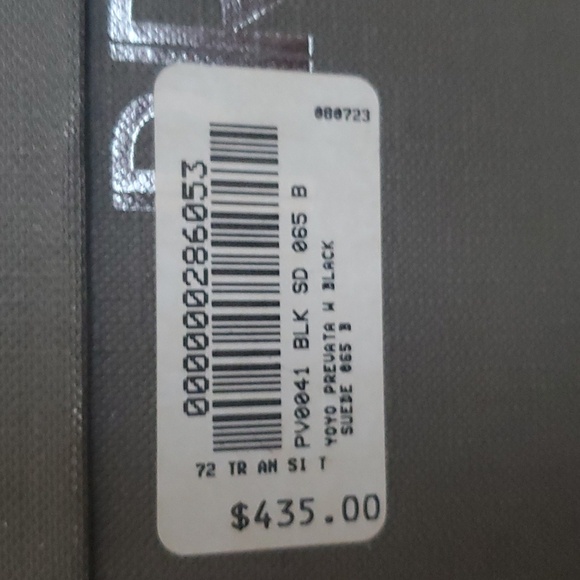 Prevata Yoyo Suede Black Heeled Ankle Booties Made In Italy Women's Size 6.5 - Picture 6 of 6